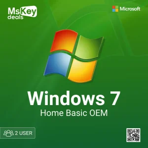 Microsoft Windows 7 home basic OEM 2 user