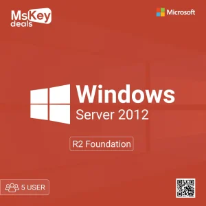 Microsoft Windows server 2012 R2 Foundation 5 user