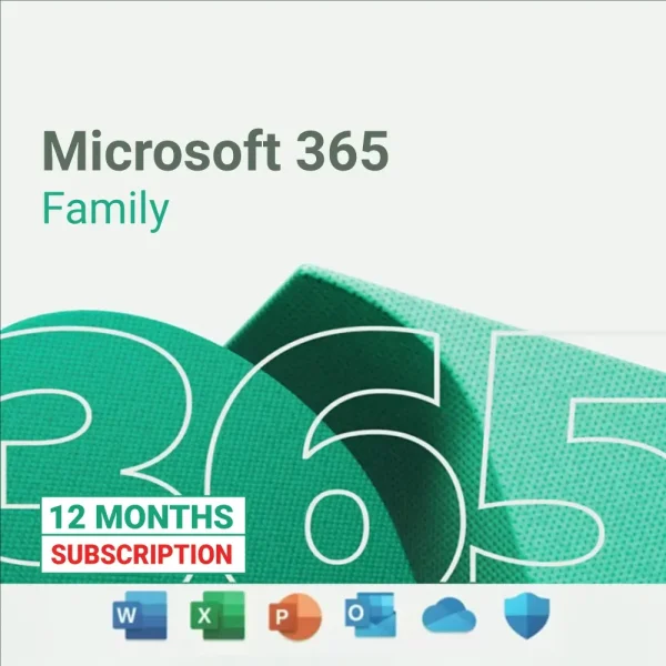 Microsoft Office 365 Family – 12 Months Subscription
