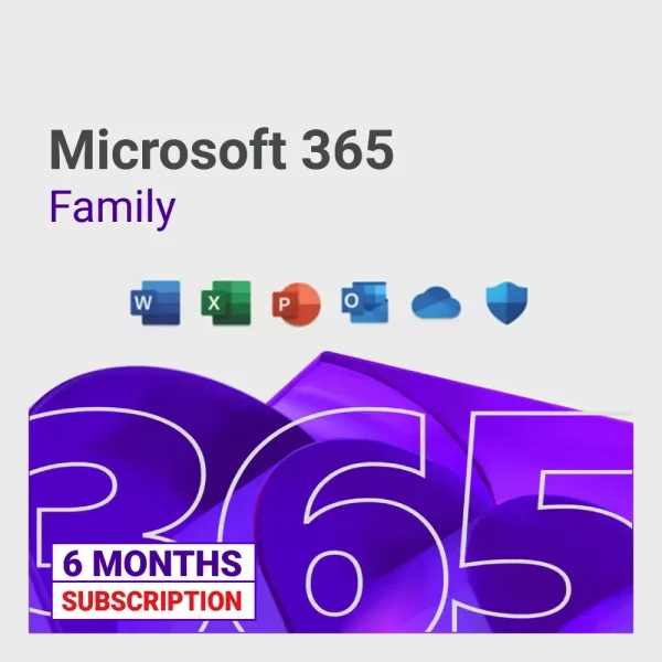 Microsoft Office 365 Family – 6 Months Subscription