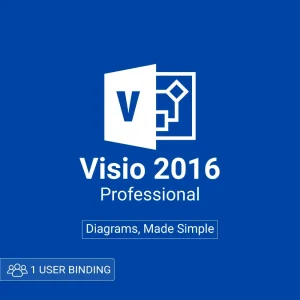 Microsoft Visio pro 2016 1 user bind
