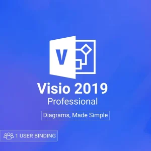 Microsoft Visio pro 2019 1 user bind