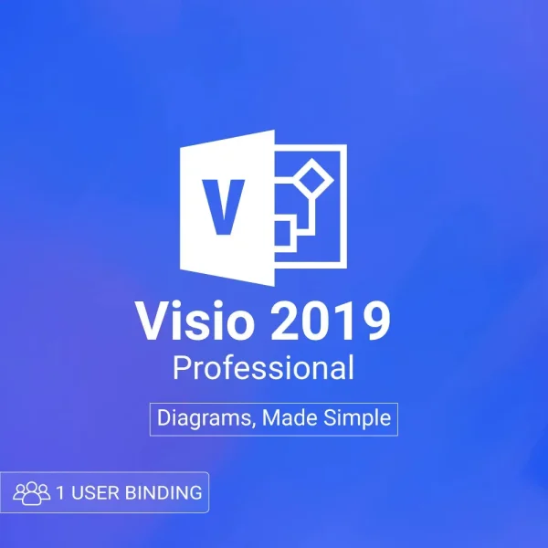 Microsoft Visio pro 2019 1 user bind