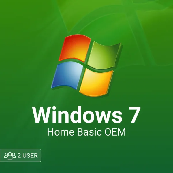 Microsoft Windows 7 home basic OEM 2 user