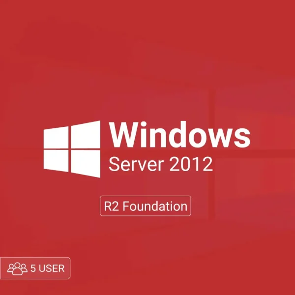 Microsoft Windows server 2012 R2 Foundation 5 user